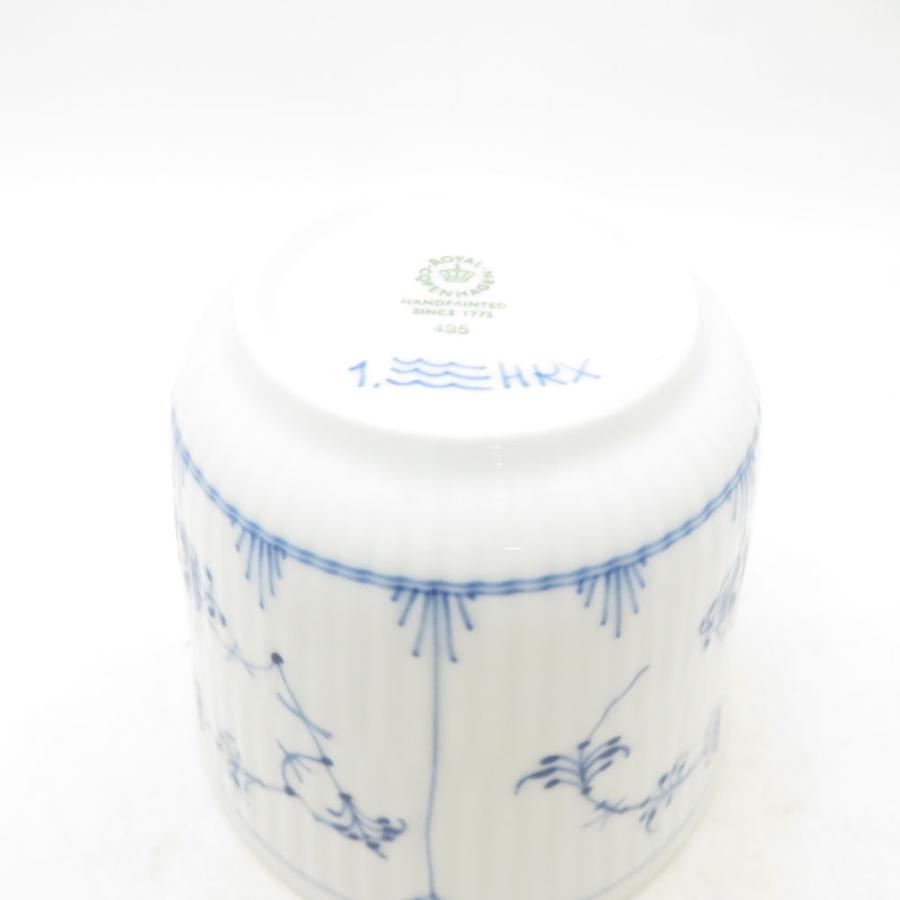 美品 ROYAL COPENHAGEN ロイヤルコペンハーゲン ブルーフルーテッドプレイン スタイルカップ 260ml マグ アイスクリーム SU13993A2の画像