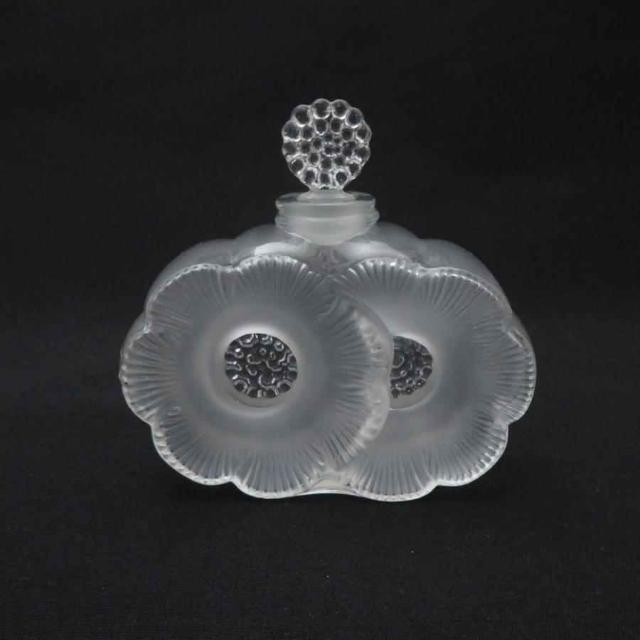 美品 LALIQUE ラリック Deux Fleurs ドゥ フルール ふたつの花 香水瓶 クリスタル パフュームボトル フレグランス オブジェ SU14038L2 LALIQUE（ラリック） 美品 Deux Fleurs ドゥ フルール ふたつの花 香水