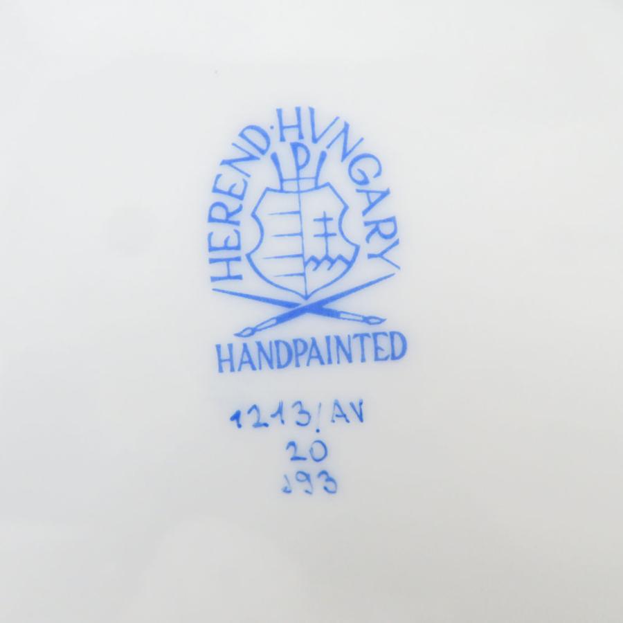 ヘレンド（HEREND） 美品 アポニーグリーン AV 1213 オーバル