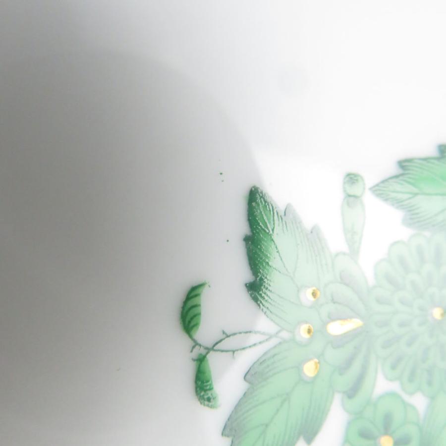 ヘレンド（HEREND） 美品 アポニーグリーン AV 1213 オーバル