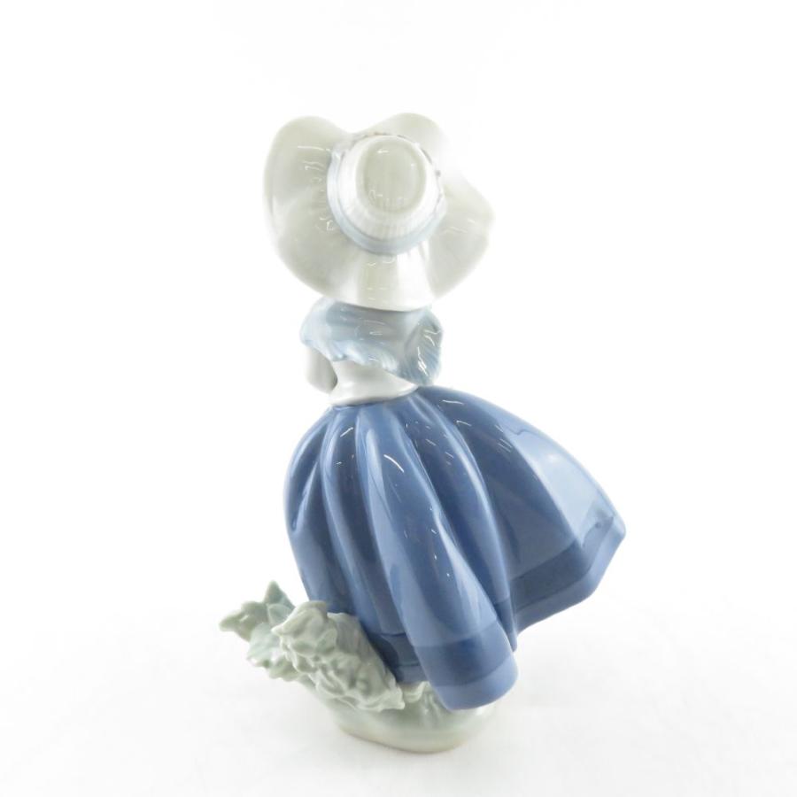 LLADRO リヤドロ 5222 綺麗な花ばかり フィギュリン 陶器人形 置物 少女 きれい 花かご SU5088V｜uru-uru｜02