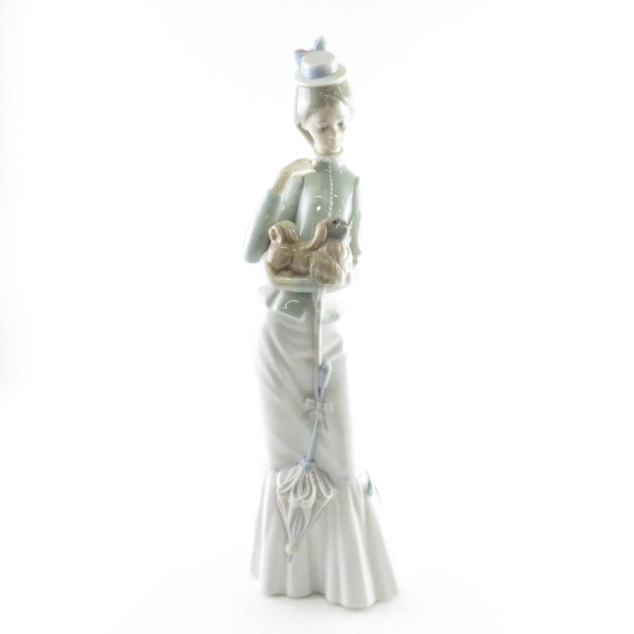 美品 Lladro リヤドロ仔犬とお散歩箱無し