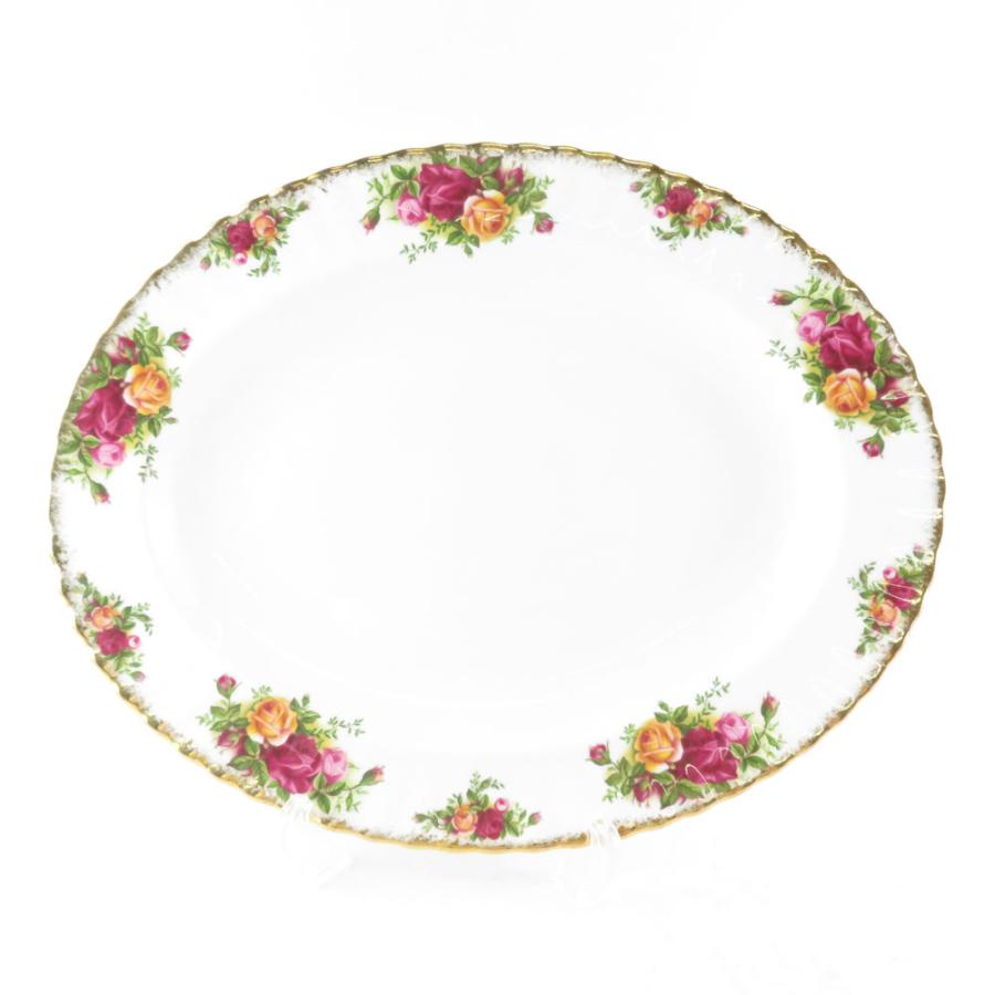 ロイヤルアルバートオールドカントリーローズ大皿オーバルディッシュ