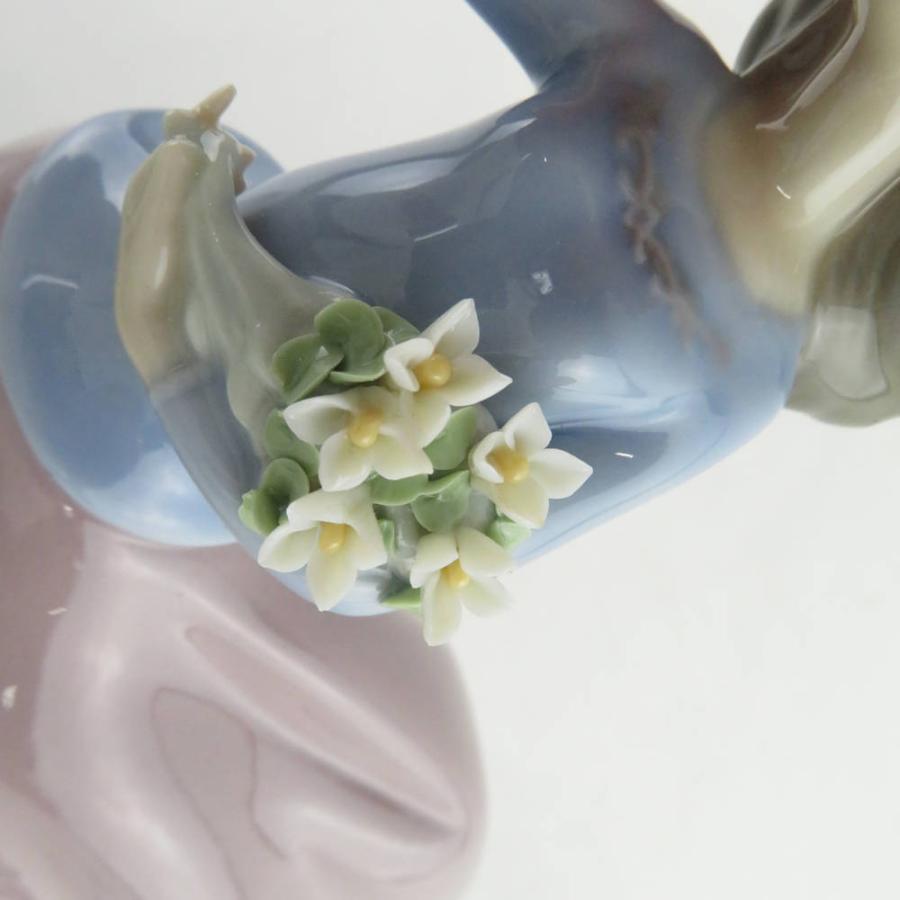 美品 LLADRO リヤドロ 5590 春風 / 5591 風と少女 フィギュリン 1点 陶磁器 セット 置物 陶器人形 西洋 オブジェ 廃盤 SU5976Z｜uru-uru｜08