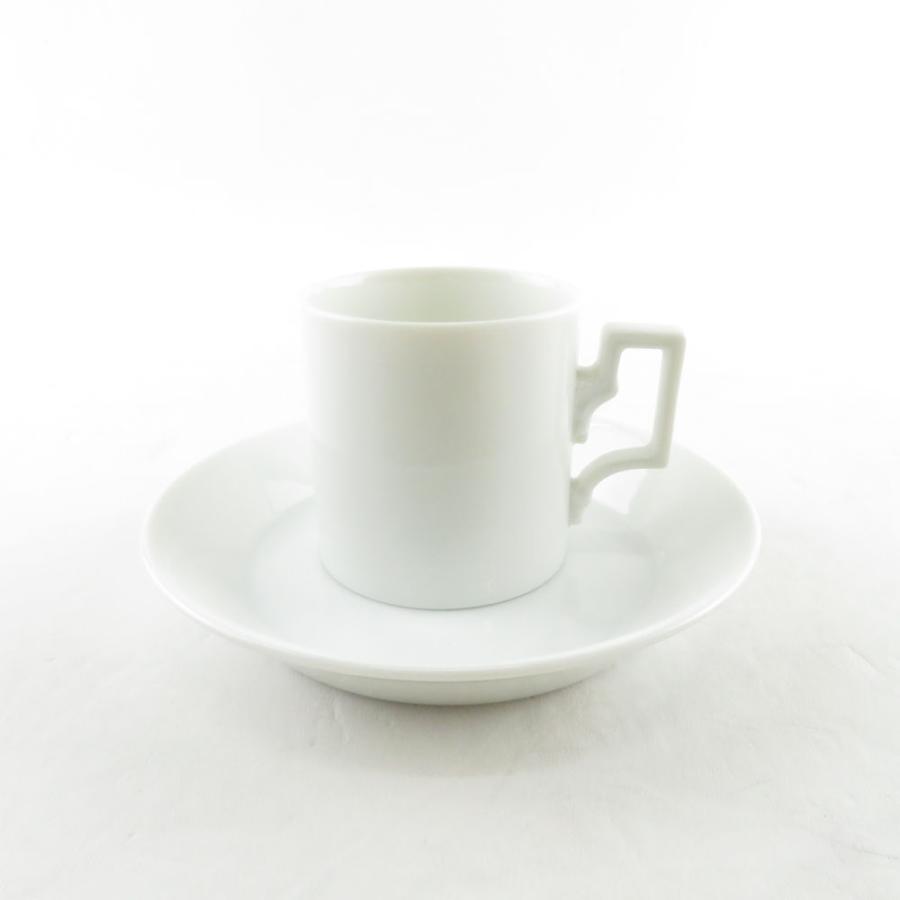 美品 AUGARTEN アウガルテン デミタスカップ＆ソーサー コーヒー 白磁 