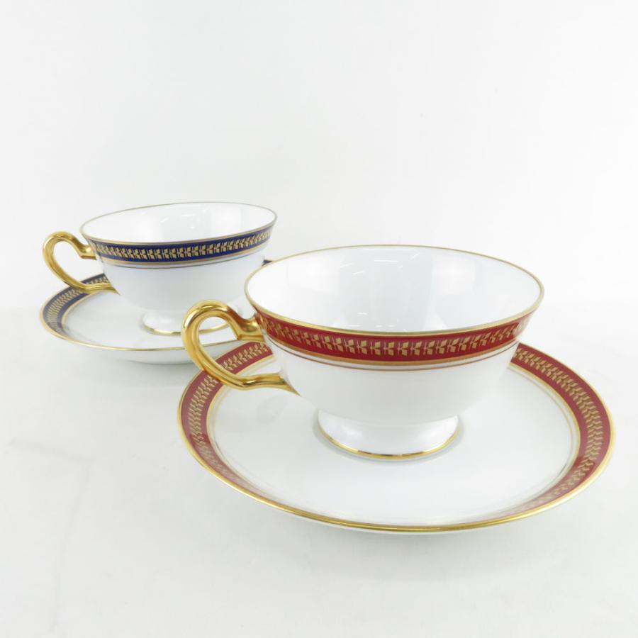 大倉陶園　カップアントソーサー 大倉陶園ブルーインペリアル カップ&ソーサー 2客セット