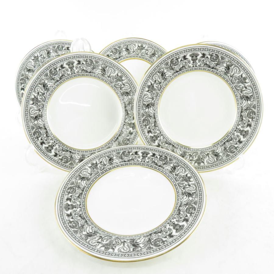 希少】ウェッジウッド 金彩小皿黒壺6枚セット