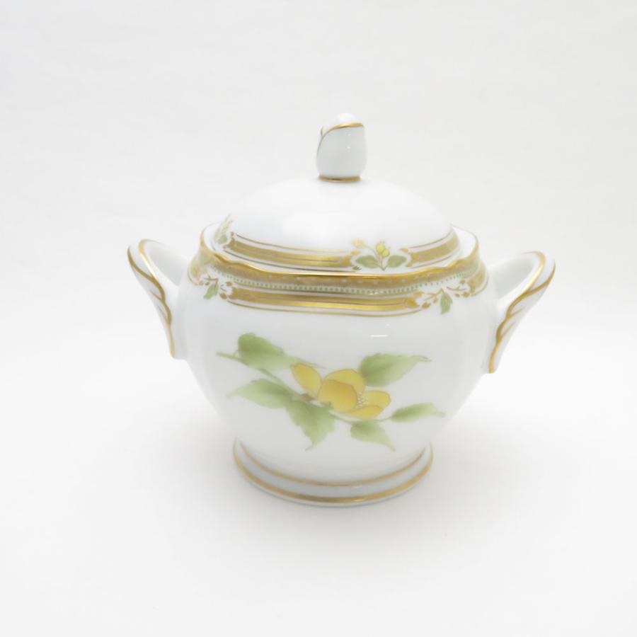 ノリタケ　ガラコンテッサ　ポット　クリーマー　シュガーポット ノリタケ 美品 Noritake ガラ コンテッサ 1497 シュガーポット 山吹