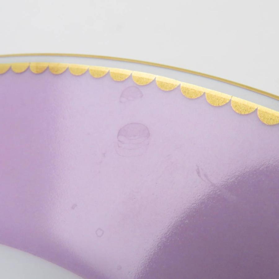 美品 OKURA 大倉陶園 パンジー バイオレット 中皿 1枚 20cmプレート デザート 色蒔き 紫 金彩 SU7727U 大倉陶園 美品 OKURA パンジー バイオレット 中皿 1枚 20cm