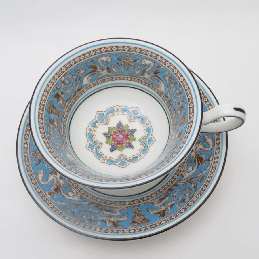 美品 WEDGWOOD ウェッジウッド フロレンティーンターコイズ ティー 