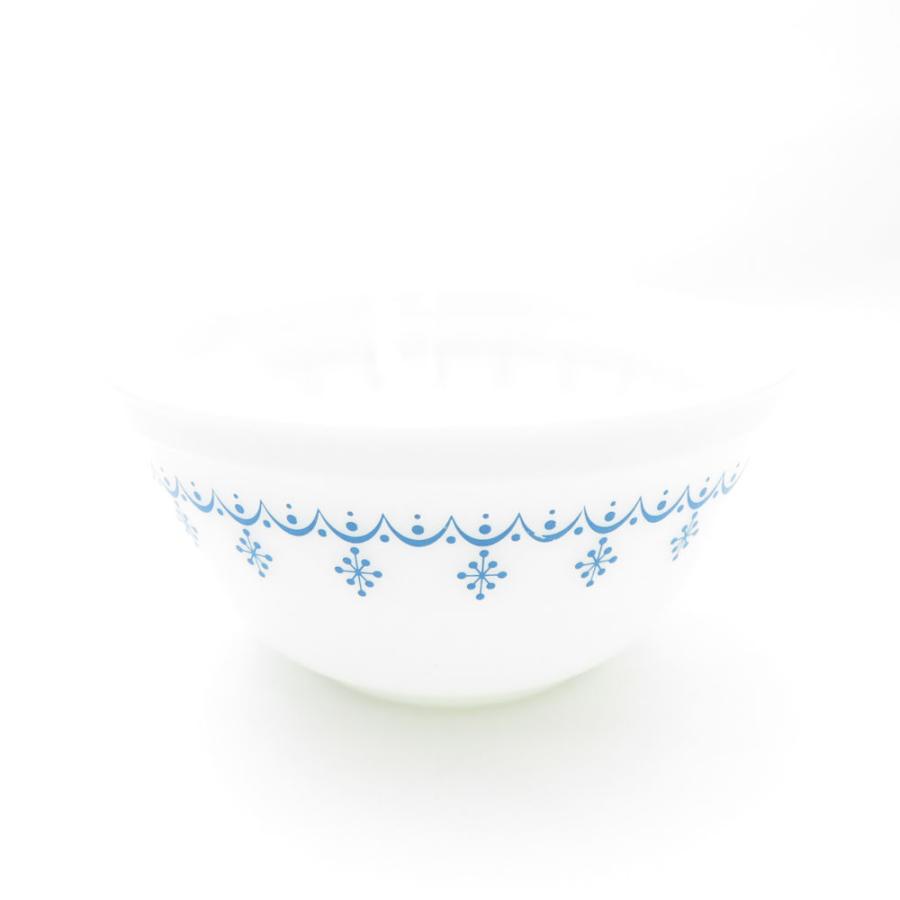 極美品 オールドパイレックス スノーフレーク・ブルー ボウル 3個セット 極美品 オールドパイレックス スノーフレーク・ブルー ボウル 3