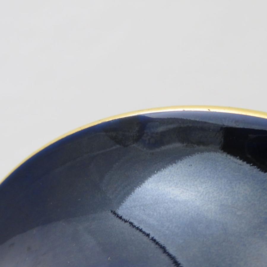 マイセン　Meissen コバルトブルー ガラス フラワーベース マイセン コバルトブルー 花彫刻 ガラス フラワーベース 約30cm