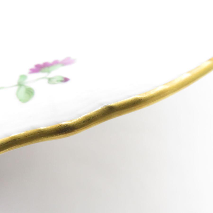 美品 KPM BERLIN KPMベルリン Neuosier ノイオジェール 中皿 20cmプレート フラワーブーケ 花 金彩 SU8308U 美品 KPM BERLIN KPMベルリン Neuosier ノイオジェール 中皿