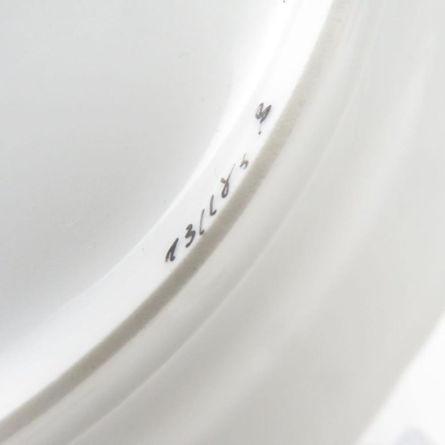 美品 KPM BERLIN KPMベルリン ロカイユ フラワーブーケ 中皿 19cmプレート 花 蝶 金彩 ケーキ デザート SU8312Uの画像