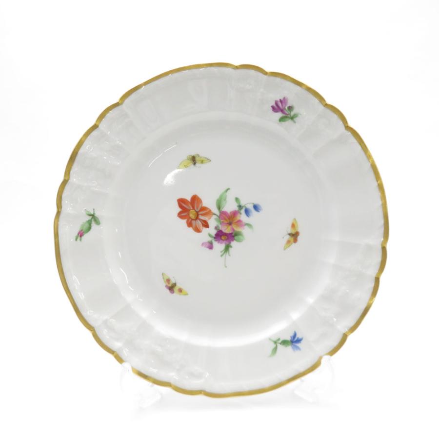 美品 KPM BERLIN KPMベルリン ロカイユ フラワーブーケ 中皿 19cm