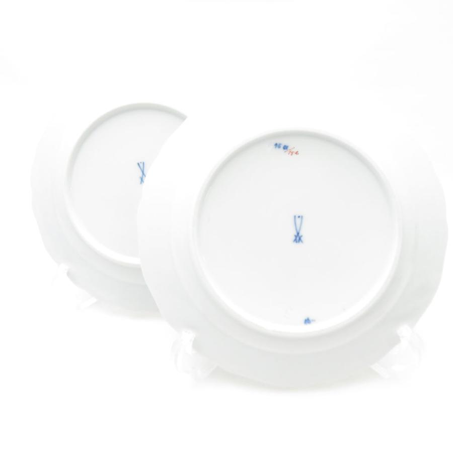 美品 MEISSEN マイセン ワインリーフ カップ＆ソーサー 中皿 4点 トリオ 18cmプレート ティー コーヒー SU8439F マイセン 美品 MEISSEN ワインリーフ カップ＆ソーサー 中皿 4点