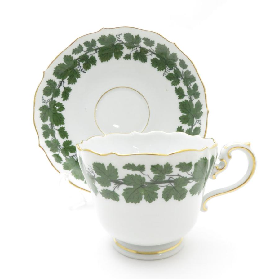 マイセン 美品 MEISSEN ワインリーフ カップ＆ソーサー 中皿 4点