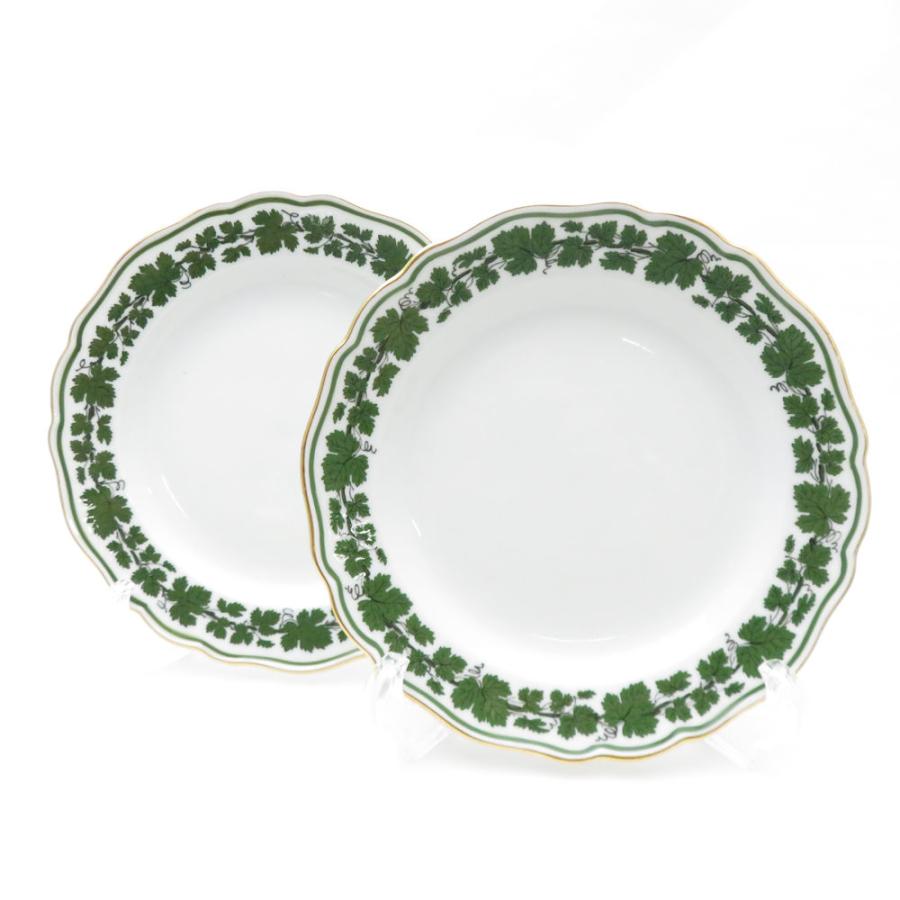 美品 MEISSEN マイセン ワインリーフ カップ＆ソーサー 中皿 4点 トリオ 18cmプレート ティー コーヒー SU8441F マイセン 美品 MEISSEN ワインリーフ カップ＆ソーサー 中皿 4点