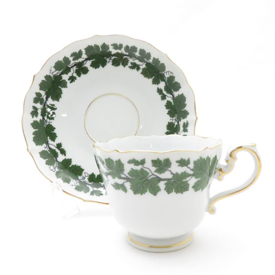 マイセン 美品 MEISSEN ワインリーフ カップ＆ソーサー 中皿 4点