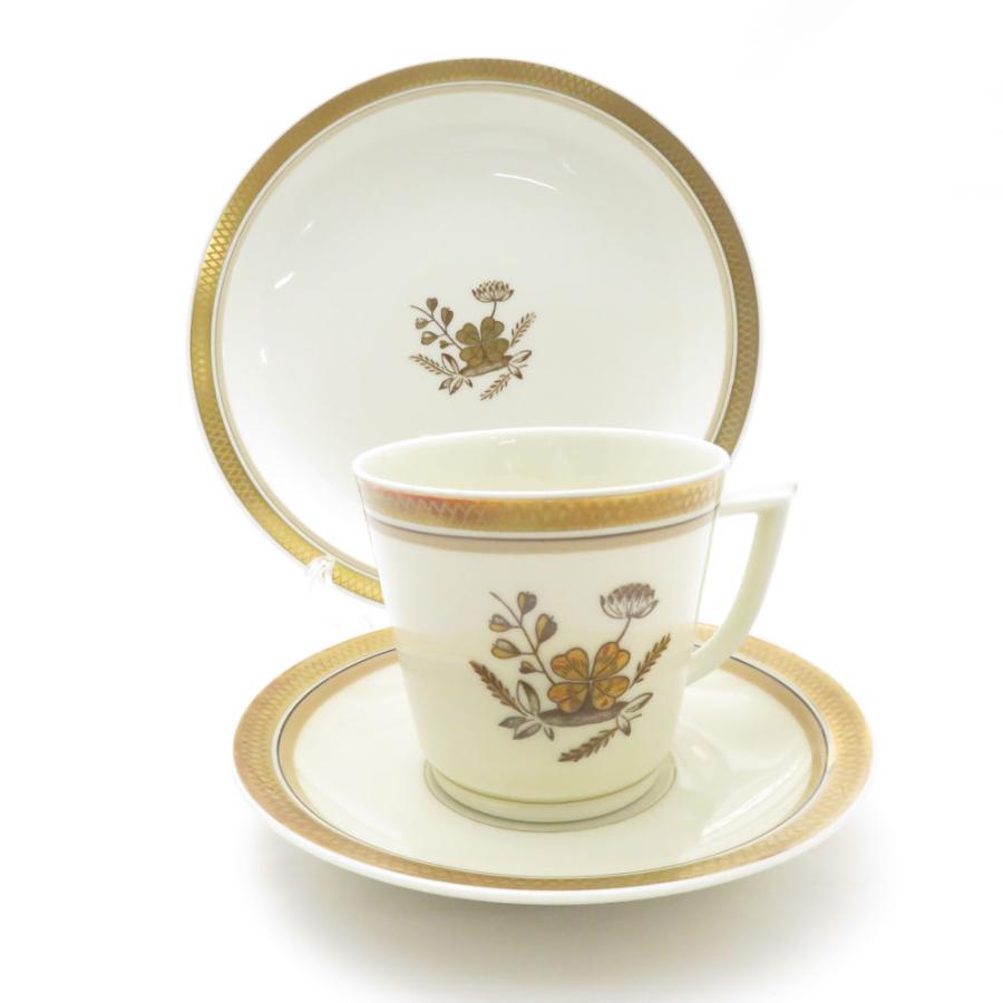 ロイヤルコペンハーゲン1950年代製小判草カップアンドソーサー3客 ロイヤルコペンハーゲン1950年代製小判草カップアンドソーサー3