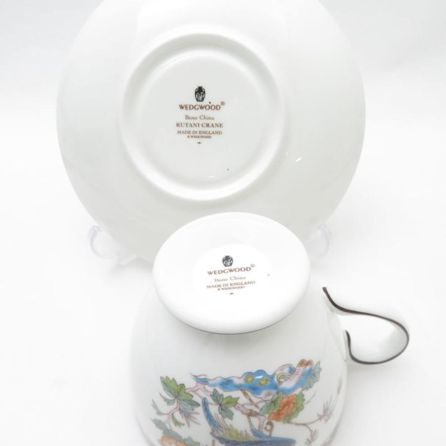 美品 WEDGWOOD ウェッジウッド クタニクレーン ティーカップ＆ソーサー  