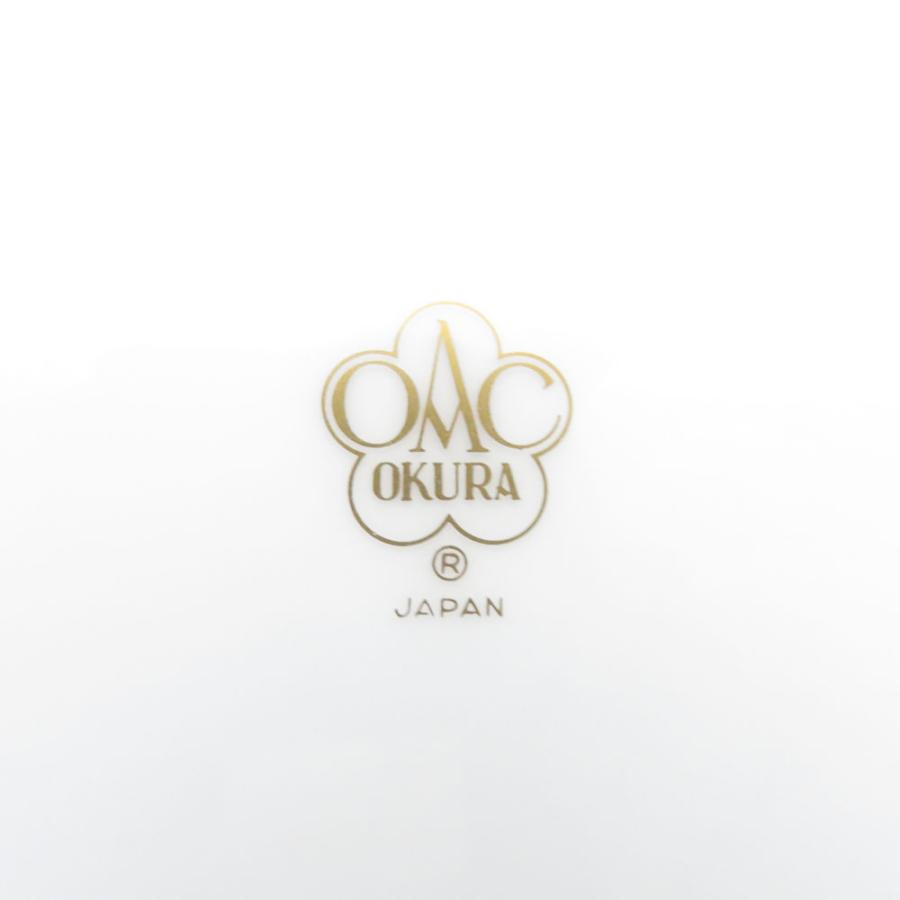 大倉陶園 美品 OKURA ブルーローズ 大皿 30cmプレート パーティー 金彩