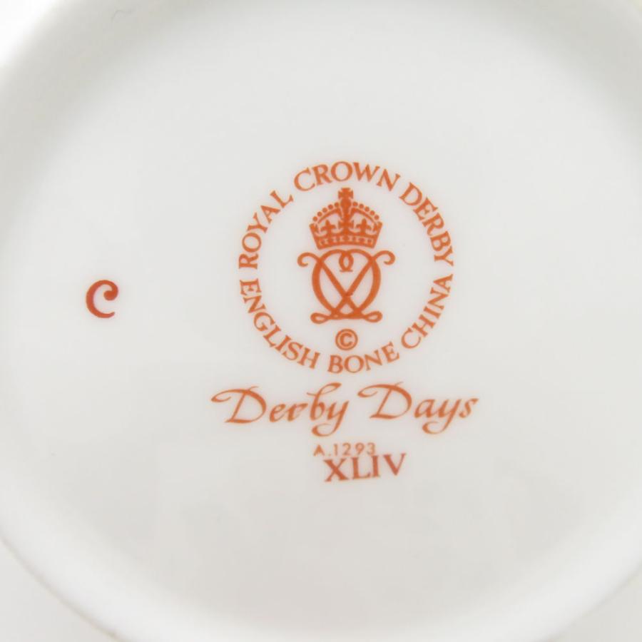 美品  Crown Derby ロイヤルクラウンダービー Derby Days コーヒーカップ＆ソーサー SY10461J Royal Crown Derby 美品 ロイヤルクラウンダービー Derby Days