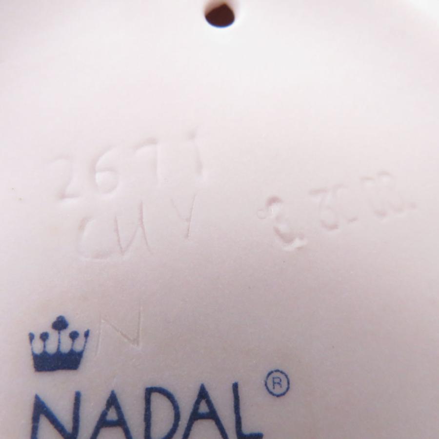 美品 NADAL ナダル フィギュリン 女の子 花 人形 置物 オブジェ
