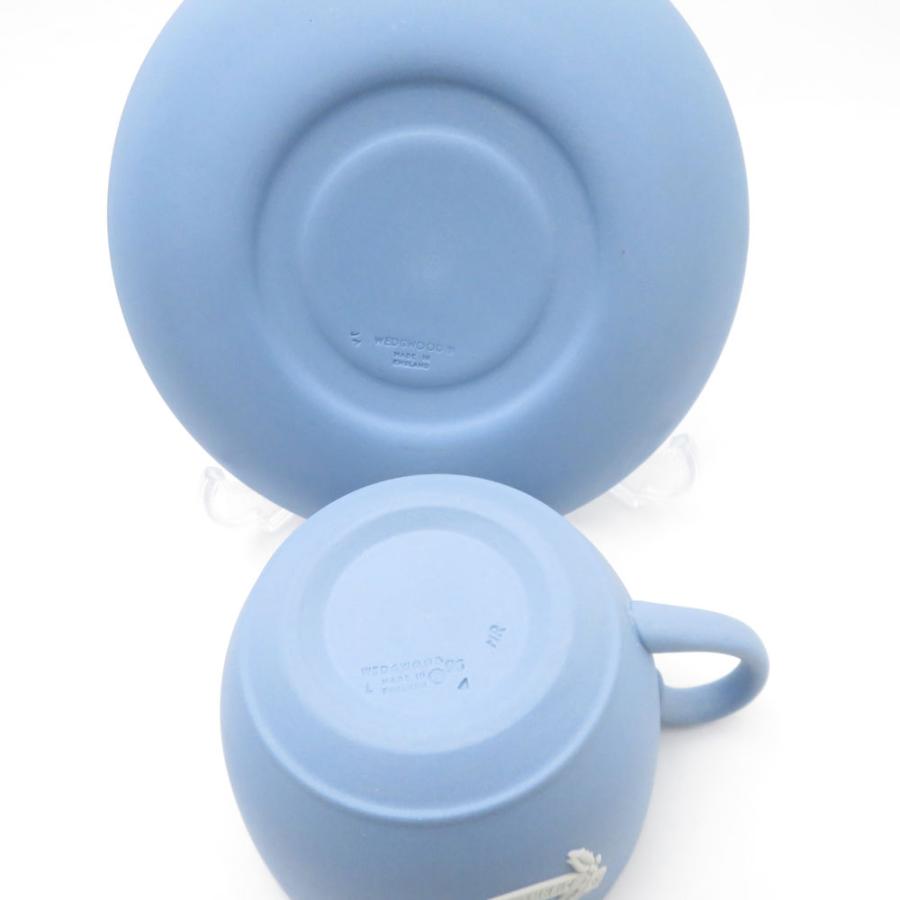 WEDGWOOD 美品 ウェッジウッド ジャスパー ペールブルー ティー WEDGWOOD 美品 ウェッジウッド ジャスパー ペールブルー ティー