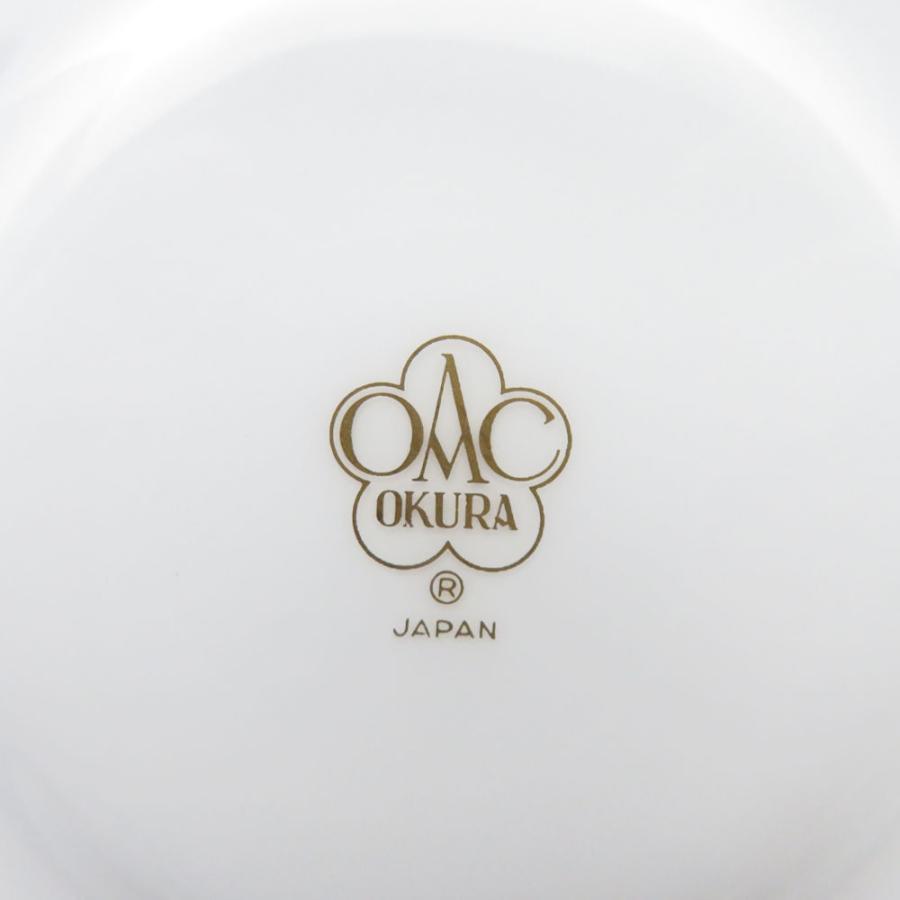 大倉陶園 美品 OKURA ブルーローズ ティーカップ＆ソーサー 2客 ペア
