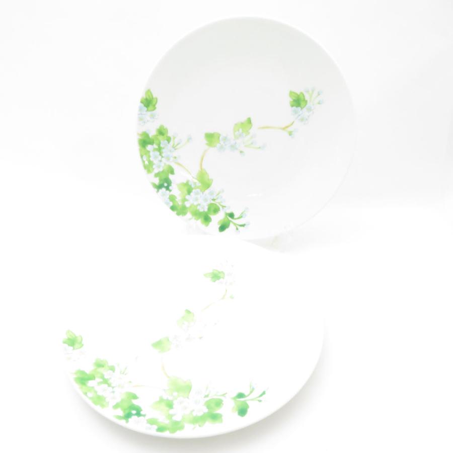 美品 TIFFANY＆Co. ティファニー フローラルリーフ 中皿 4枚 18cm 19cm  