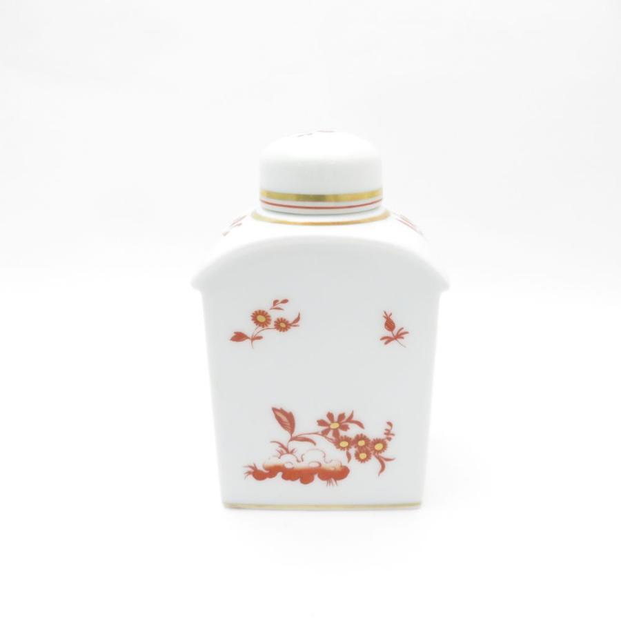 美品 Richard Ginori リチャードジノリ レッドコック ティーキャディ 茶葉入れ SY11218D2 Richard Ginori（リチャードジノリ） 美品 レッドコック ティー