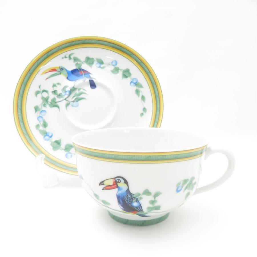 HERMES（エルメス） 美品 Toucans トゥカン ティーカップ＆ソーサー