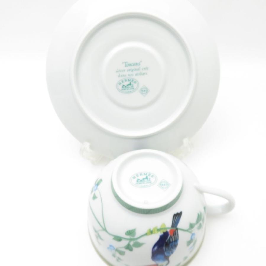 HERMES（エルメス） 美品 Toucans トゥカン ティーカップ＆ソーサー