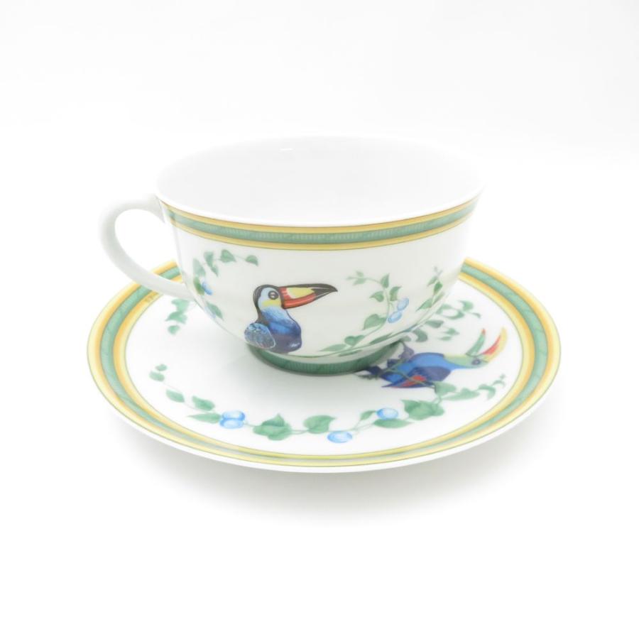 HERMES（エルメス） 美品 Toucans トゥカン ティーカップ＆ソーサー