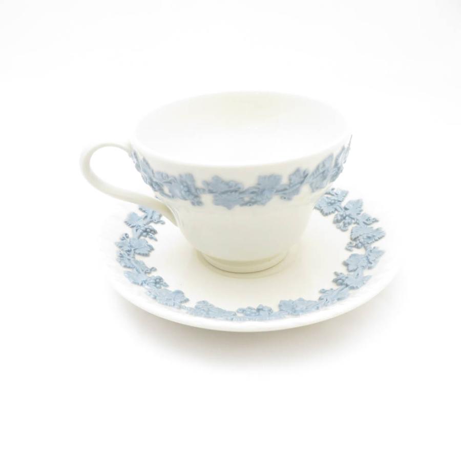 WEDGWOOD ウェッジウッド エンボスド クイーンズウェア ティーカップ  