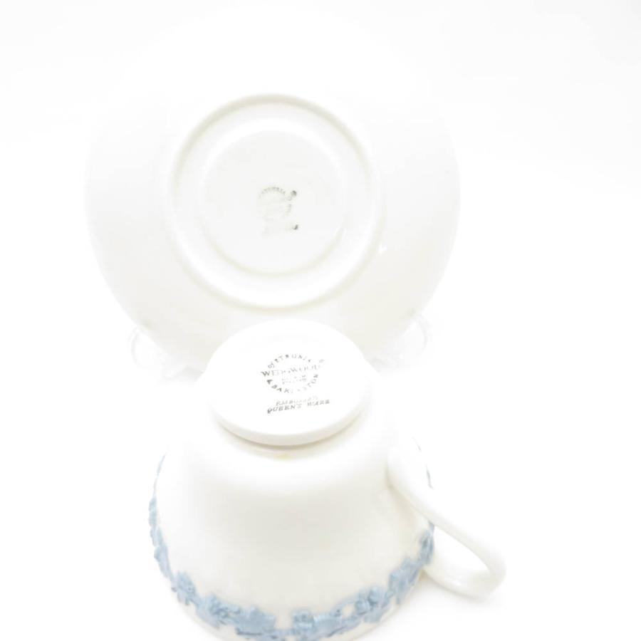 WEDGWOOD ウェッジウッド エンボスド クイーンズウェア ティーカップ