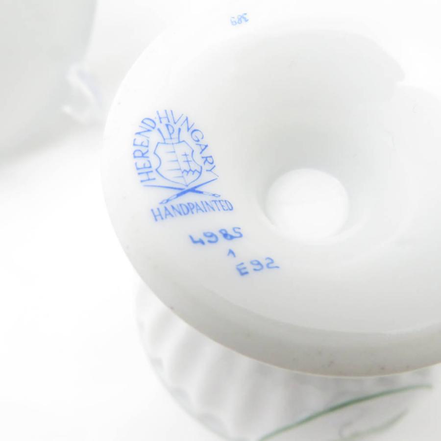 美品 Herend ヘレンド ウィーンの薔薇 4985 VRH アンピールカップ＆ソーサー 1客 バラ チョコレート レア 希少 SY12582H1 ヘレンド（HEREND） 美品 ウィーンの薔薇 4985 VRH アンピールカップ