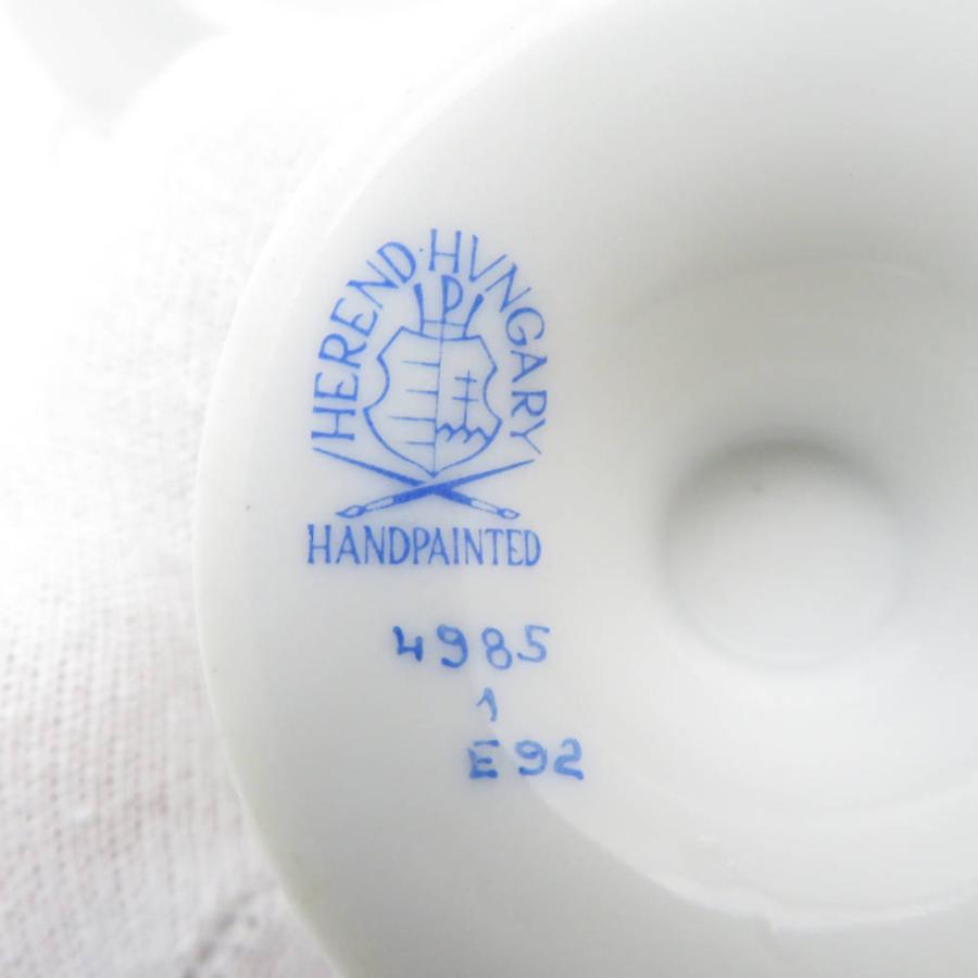 美品 Herend ヘレンド ウィーンの薔薇 4985 VRH アンピールカップ＆ソーサー 1客 バラ チョコレート レア 希少 SY12583H1 ヘレンド（HEREND） 美品 ウィーンの薔薇 4985 VRH アンピールカップ