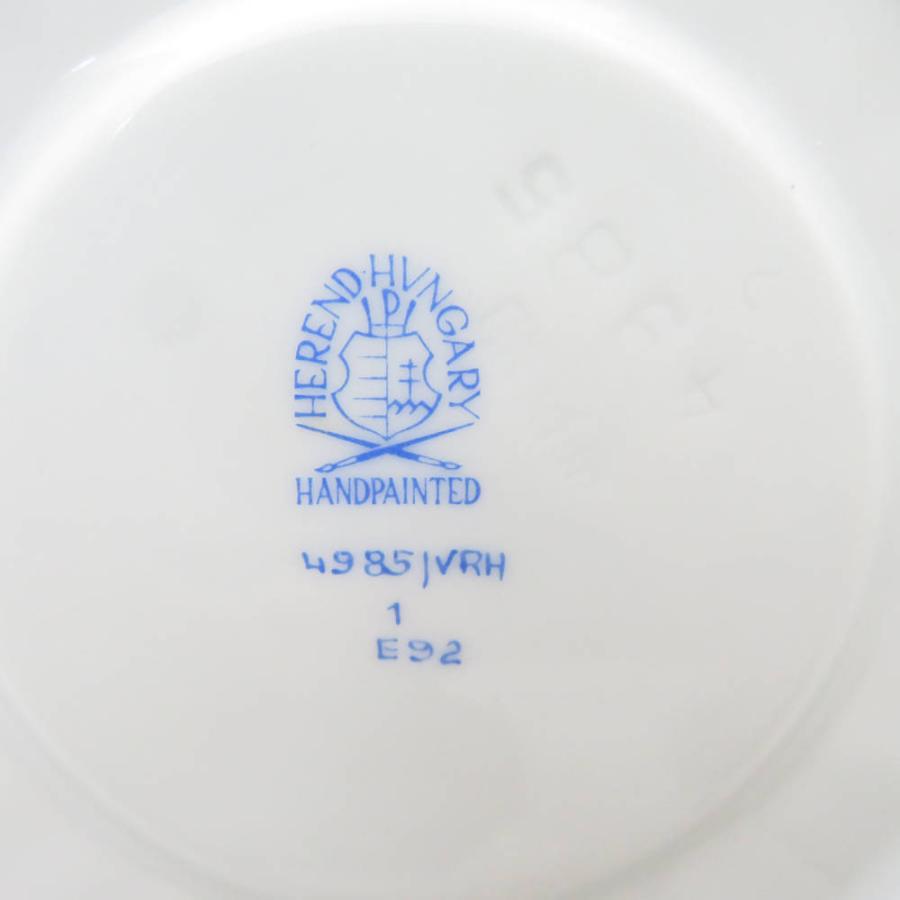 美品 Herend ヘレンド ウィーンの薔薇 4985 VRH アンピールカップ＆ソーサー 1客 バラ チョコレート レア 希少 SY12586H1 ヘレンド（HEREND） 美品 ウィーンの薔薇 4985 VRH アンピールカップ