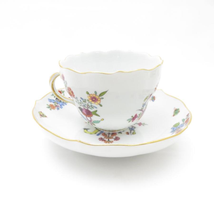 マイセン MEISSEN 竹虎 ティーカップ＆ソーサー 柿右衛門
