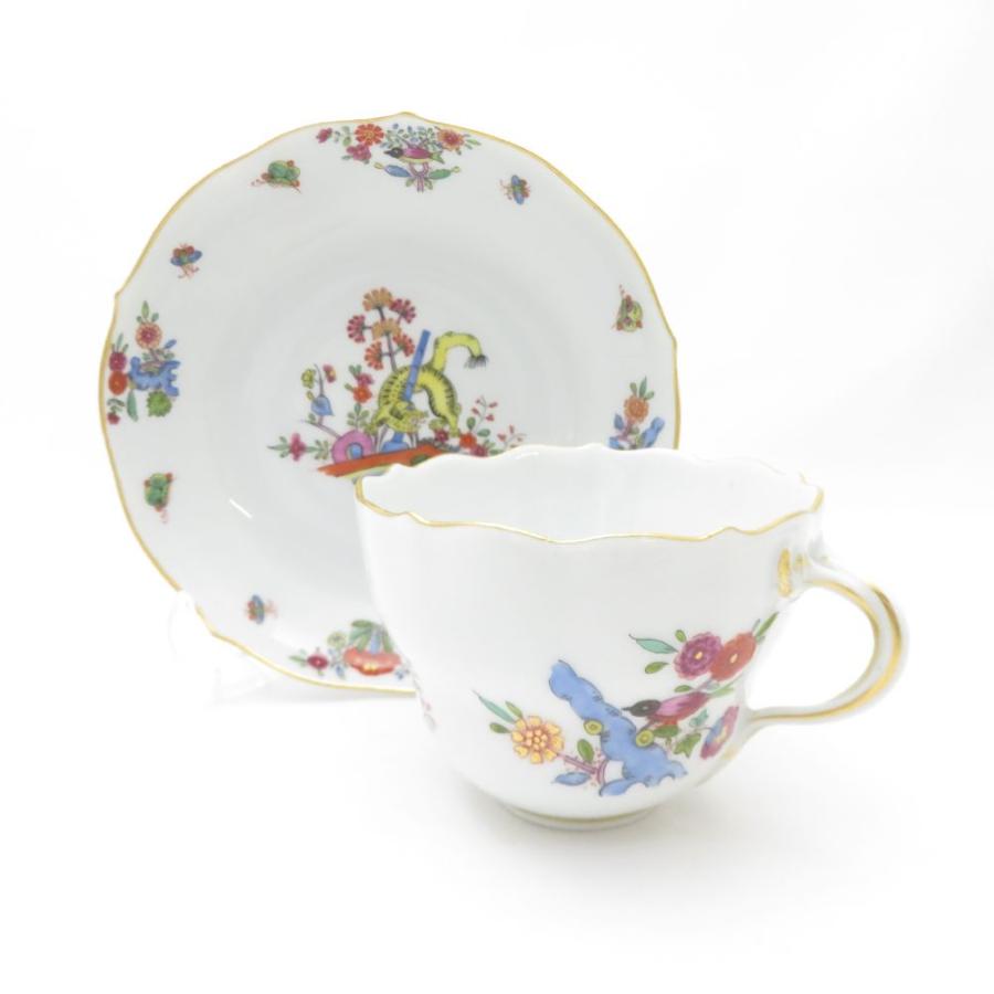 マイセン MEISSEN 竹虎 ティーカップ＆ソーサー 柿右衛門
