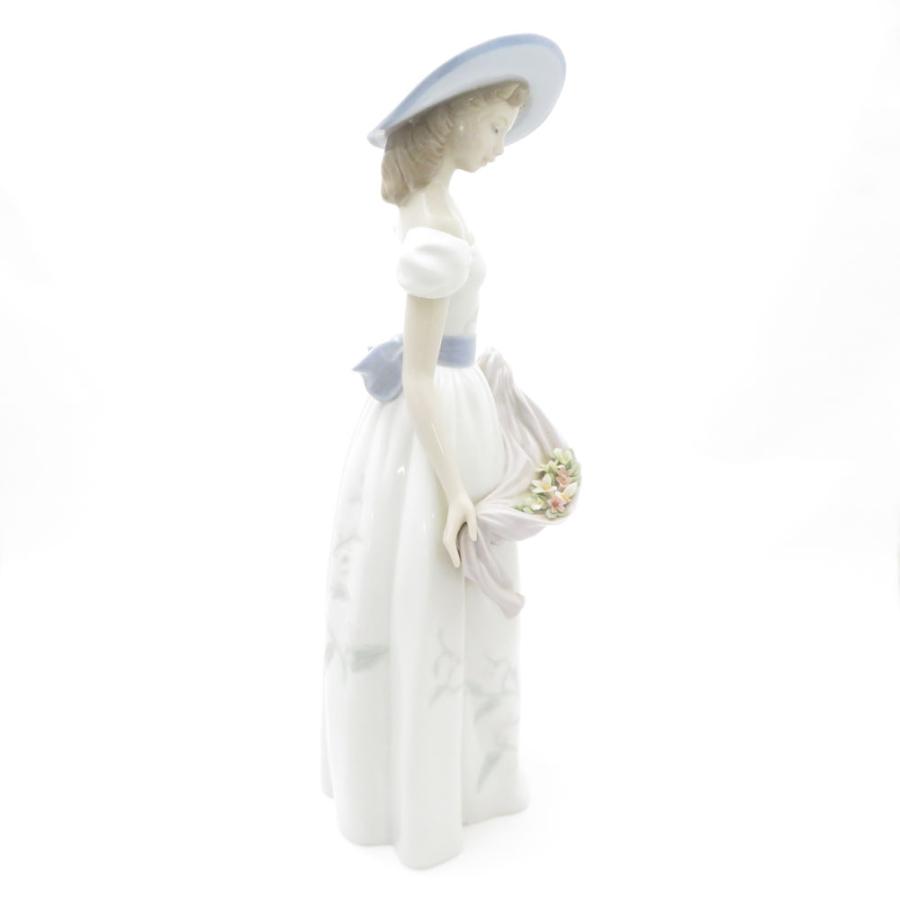 難有 LLADRO リヤドロ 6866「かぐわしき花」 フィギュリン 女性 人形 置物 インテリア SY12904J2_3