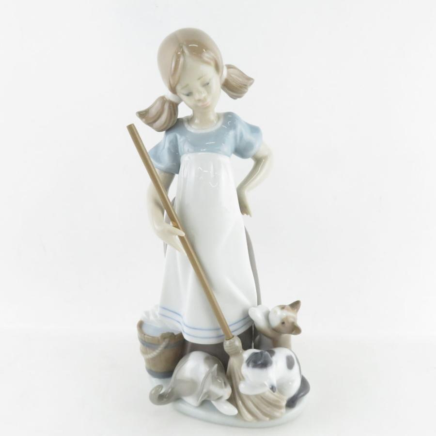 美品 LLADRO リヤドロ 5232「いたずらな子猫」 フィギュリン 置物 陶器人形 オブジェ 女の子 猫 SY8812K : sy8812 :  うるうる - 通販 - Yahoo!ショッピング