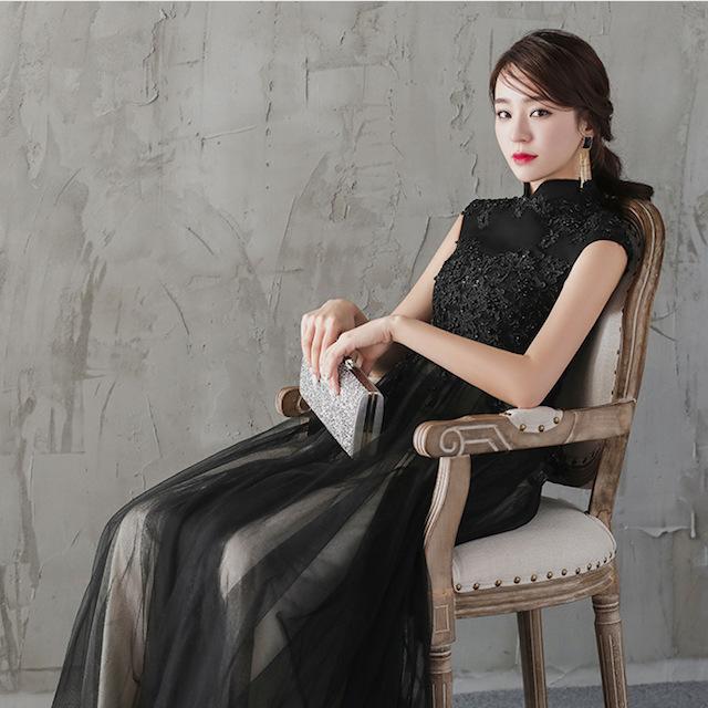 値引きする ロングドレス 演奏会ワンピース 大人 上品 フォーマルドレス黒 マキシ丈 パーティードレス 代30代40代 成人式発表会 膝丈 かわ大 かわ小 ドレス 新商品 Skylanceronline Com