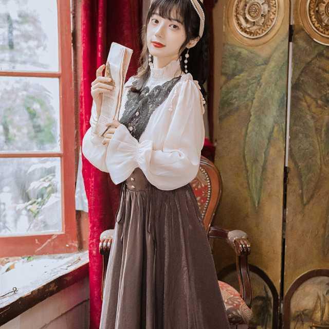 ワンピース ロリータ ロリータワンピース クラロリ クラシカル レトロ 宮殿ファッション 貴婦人ファッション ロング丈 長袖 ハイネック 夢かわ ロマ Op Tkk 0674 Urubei 通販 Yahoo ショッピング