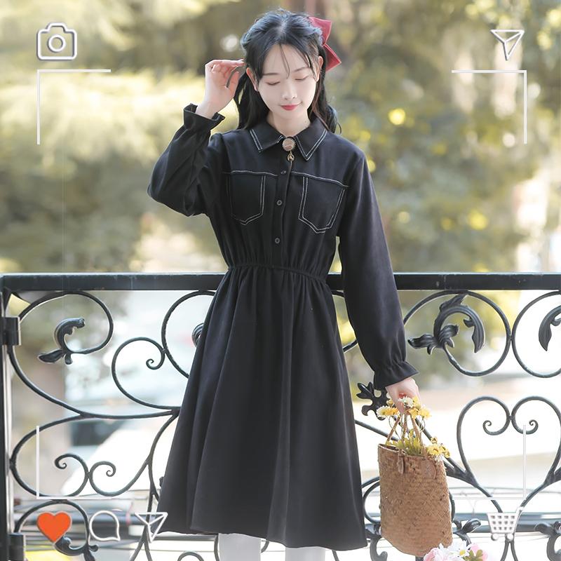 全2色 ワンピース レトロワンピース クラシカルワンピ レディース 秋冬ワンピース ワンピース クラシカル ミディ丈 長袖 カワイイ 通勤 通学 ロマ Op Tkk 0774 Urubei 通販 Yahoo ショッピング