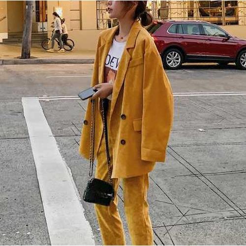 コーデュロイ セットアップ レディース スーツ セットアップ 大きいサイズ セットアップ ジャケット 韓国 ス Op Tn 0356 Urubei 通販 Yahoo ショッピング