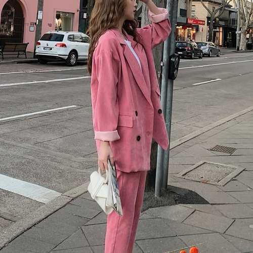 コーデュロイ セットアップ レディース スーツ セットアップ 大きいサイズ セットアップ ジャケット 韓国 ス Op Tn 0356 Urubei 通販 Yahoo ショッピング