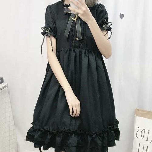 大流行中 ロリータワンピース 長袖 クラシカル フリルワンピ フリル ワンピース リボン ガーリー 原宿系 タック ロリィタ ロリータ ゆめかわ 病み 全品送料無料 Design Tours Com